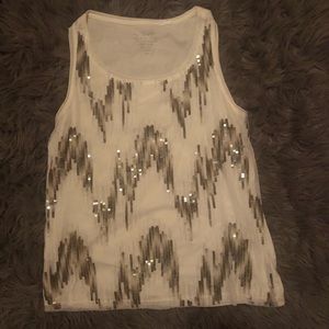 Chico’s white sequin tank